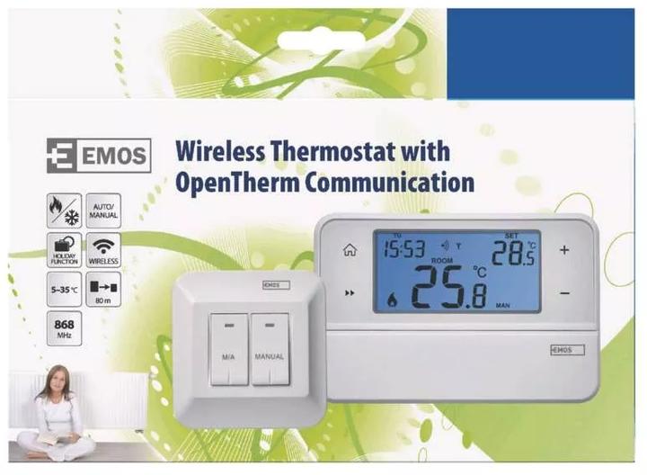 Produktbild Emos OpenTherm Raumthermostat P5616OT, programmierbar, kabellos