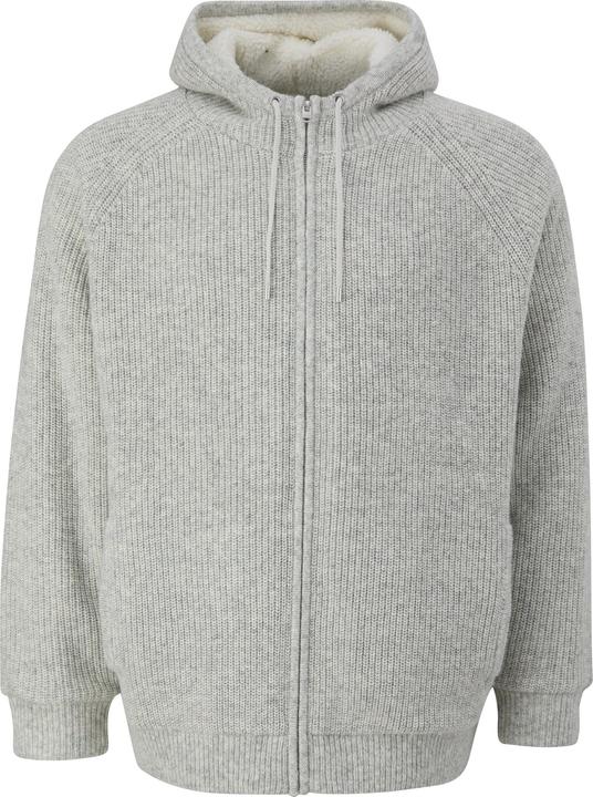 Produktbild s.Oliver Strickpullover Kapuzenjacke aus Teddy-Plüsch (3XL)