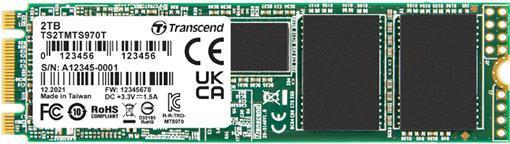 Image du produit Transcend MTS970T 2 To Disque dur interne M.2 SATA SSD 2280 SATA III Retail TS2TMTS970T (2000 Go, M.2 2280)