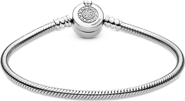 Immagine prodotto Pandora Bracciale con chiusura a corona a catena di serpente (0.84 cm, Argento)