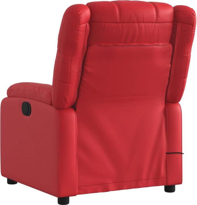 Produktbild vidaXL Massagesessel Fernsehsessel Relaxsessel Sessel Liegesessel Rot Kunstleder