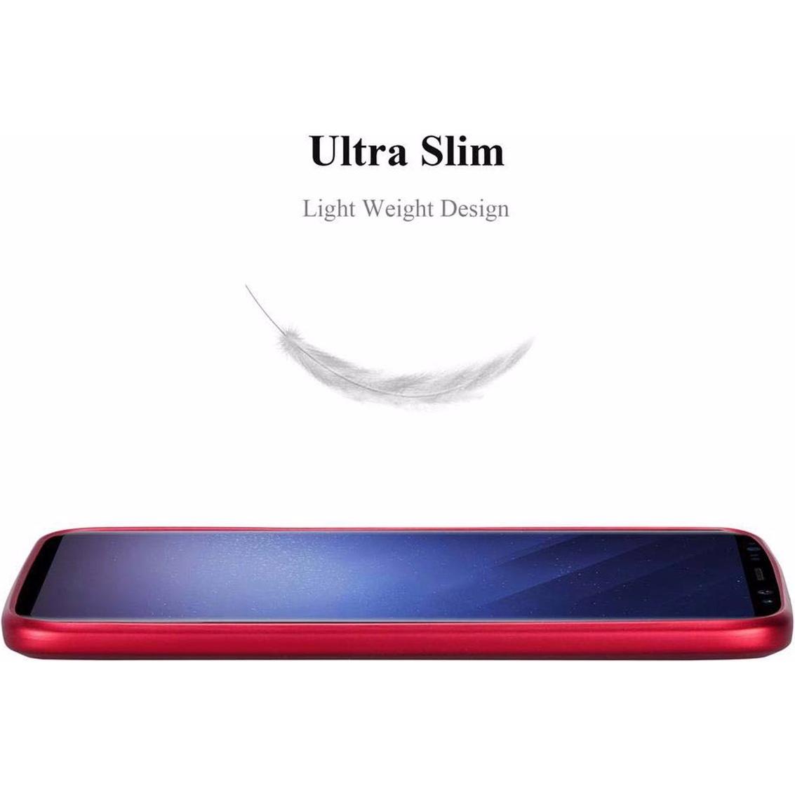 Thumbnail - Cadorabo TPU Matt Metallic Cover (Samsung Galaxy S9+), Smartphone Hülle, Rot