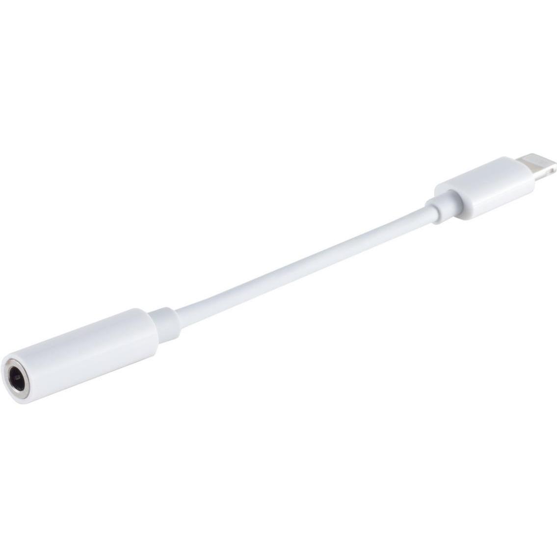 Shiverpeaks S/CONN maximum connectivity 8-PinStecker auf 3,5mm Audio Buchse, weiss, Audio Kabel