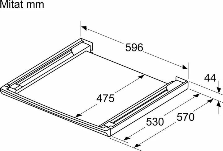 Actual product image Bosch Hausgeräte Connecting set with pull-out