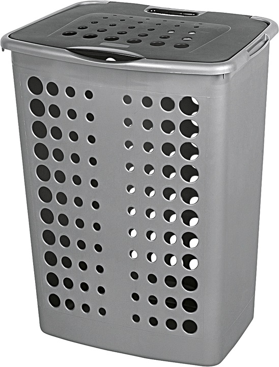 Produktbild Curver Wäschebox Victor 60 l silber (60 l)