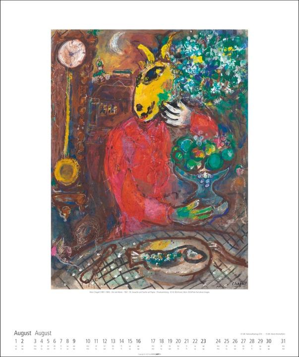 Produktbild Marc Chagall Kalender 2026 (46 x 55 cm)