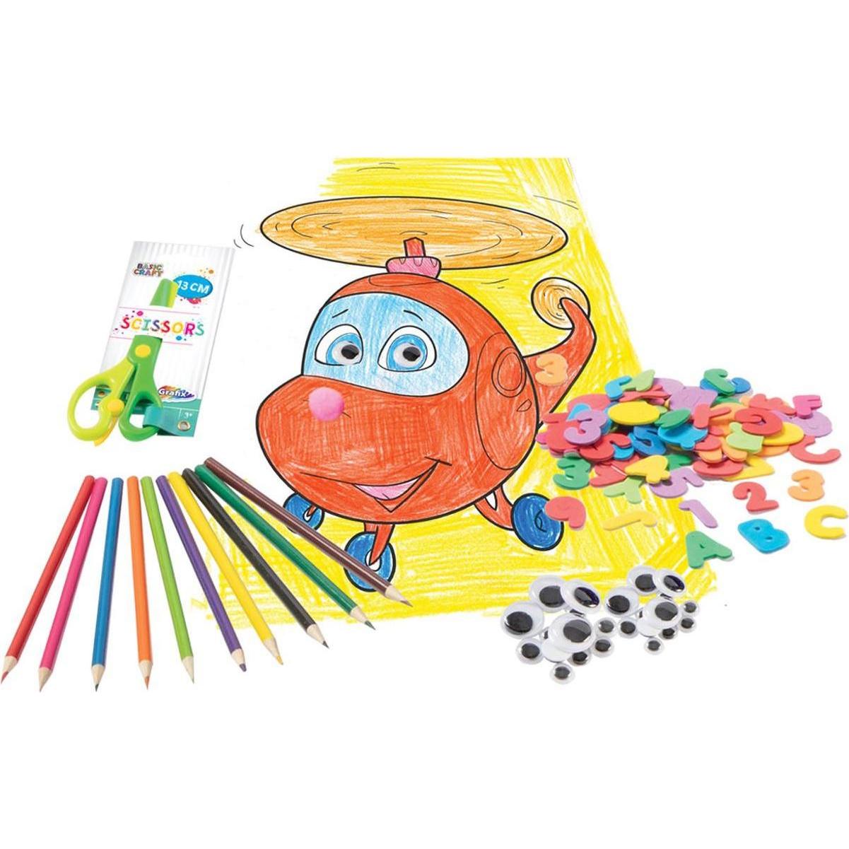 Thumbnail - Grafix, Schere, Basic Craft Filled Craft Kit komplett (30 cm)