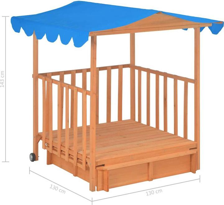 Produktbild vidaXL Spielhaus mit Sandkasten