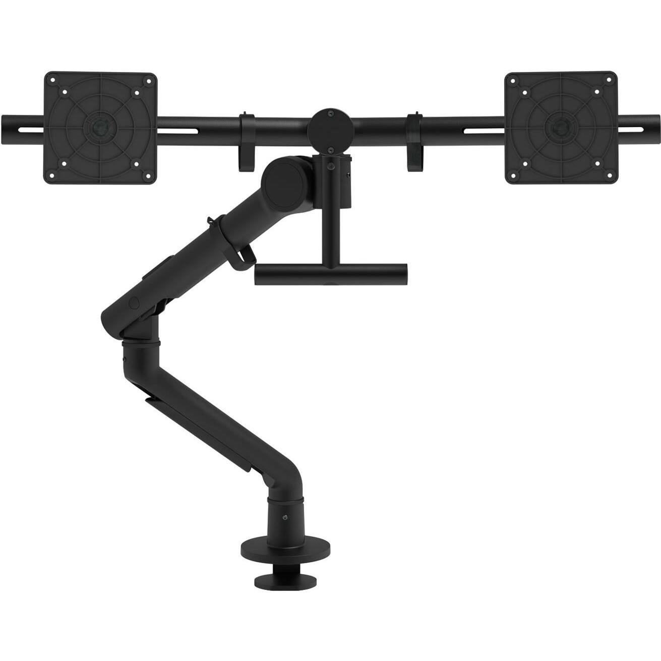 Dataflex Viewgo pro Monitorhalterung für 2 Monitore (48.643), schwarz (Tisch, 39.40"), Monitor Halterung, Schwarz