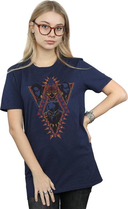 Produktbild Black Panther Tribal Heads Baumwolle Boyfriend TShirt (XL)