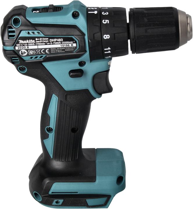 Produktbild Makita DHP 483 T1 Akku Schlagbohrschrauber 18 V 40 Nm Brushless + 1x Akku 5,0 Ah - ohne Ladegerät (Akkubetrieb)