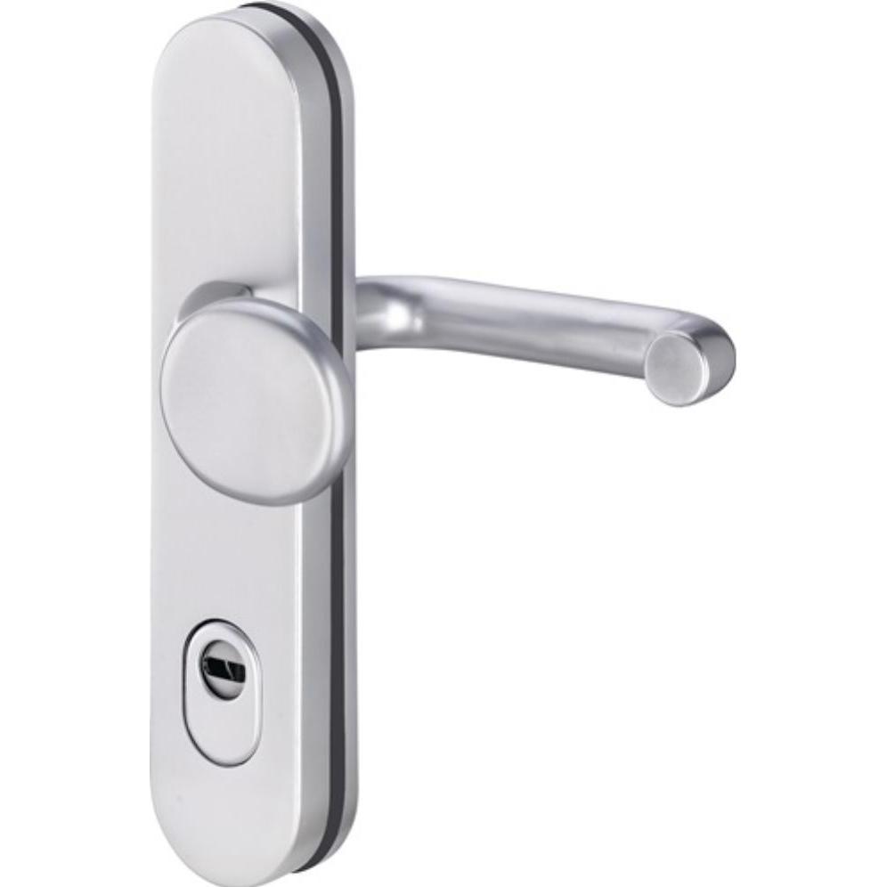 EDI, Türgriff + Fenstergriff, Schutzgarnitur Logo 8755/0292 Aluminium F1 92 mm 65-75 mm (Türgriff)