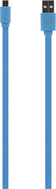 Actual product image Tellur Data cable, USB to Micro USB, 1m blue (1 m, USB 2.0)
