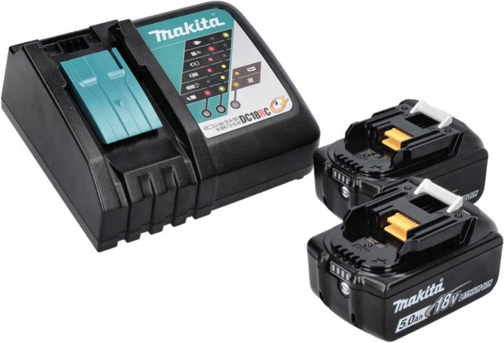Produktbild Makita DBN 500 RT Akku Stauchkopfnagler 18 V 15-50 mm + 2x Akku 5,0 Ah + Ladegerät