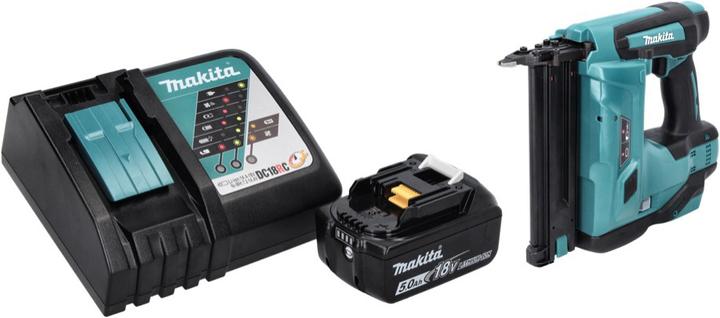 Produktbild Makita DBN 500 RT1 Akku Stauchkopfnagler 18 V 15-50 mm + 1x Akku 5,0 Ah + Ladegerät