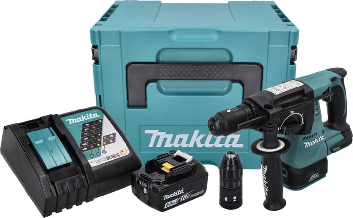 Image du produit Makita DHR 243 RT1J marteau perforateur sans fil 18 V 2.0 J SDS plus Brushless + 1x batterie 5.0 Ah +
