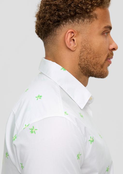 Immagine prodotto s.Oliver Hemd Gemustertes Kurzarmhemd aus Baumwollstretch (XXL)