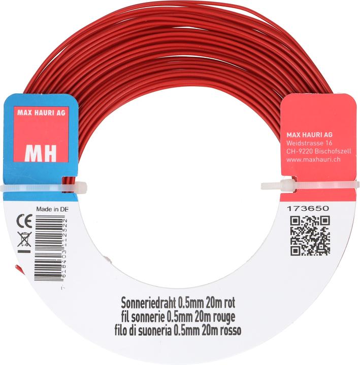 Image du produit Max Hauri Fil de sonnerie 0.5mm2 20m (20 m)