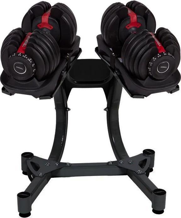 Actual product image Fitcom Stand Adjustable Dumbbells | Dumbbell stand black