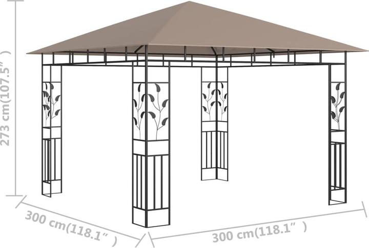 Actual product image vidaXL Gartenpavillon (600 cm, 300 cm)