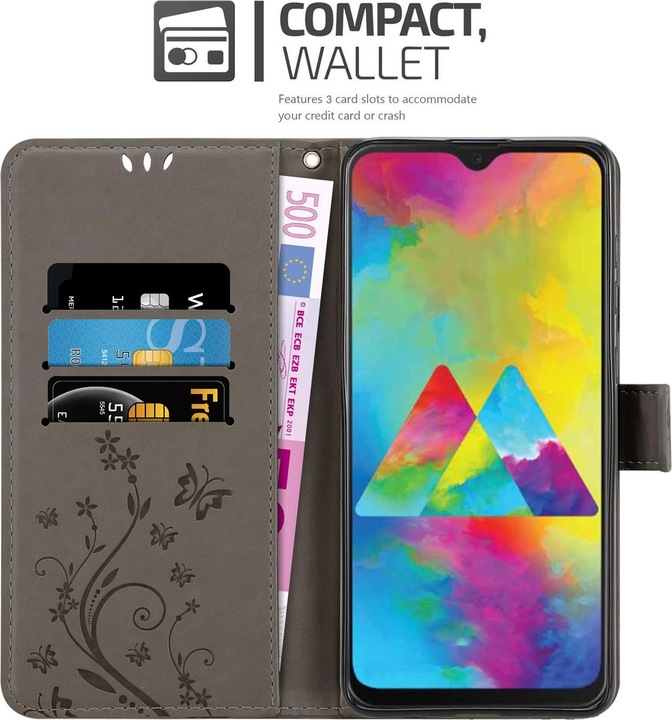 Produktbild Cadorabo Flower Book Cover (Samsung Galaxy M21, Samsung Galaxy M30s)