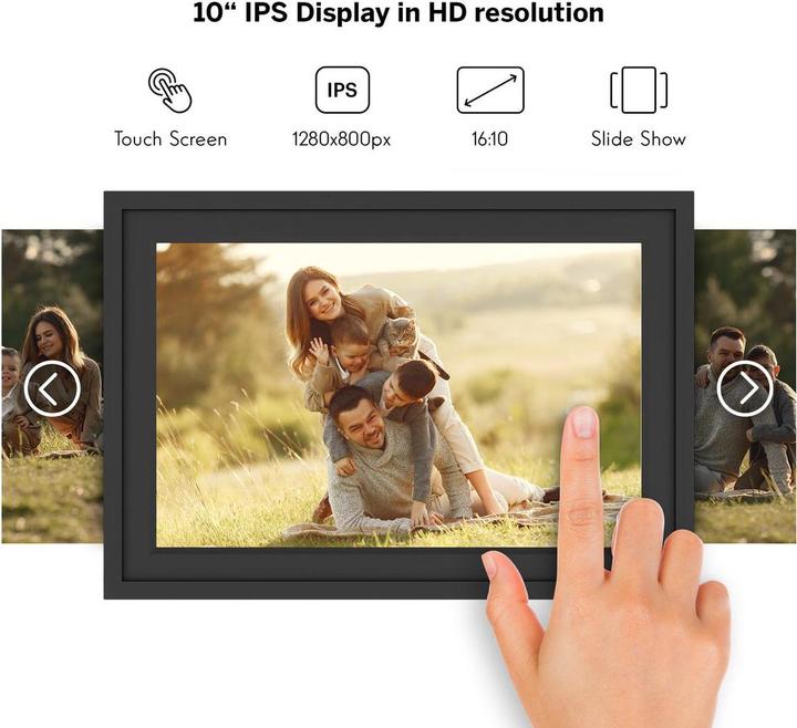 Produktbild Thomson 10" Smart Photo Frame - Black (10.10", 1280 x 800 Pixel)