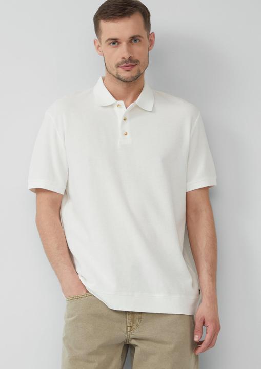 Actual product image S.Oliver Polo-Shirt Poloshirt aus Waffelpiqué (L)