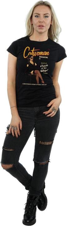 Actual product image Womens/Ladies Catwoman Bombshell Cover Cotton T-Shirt (S)