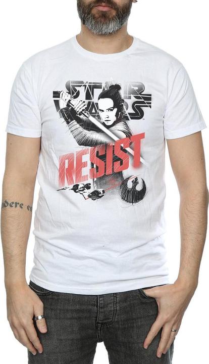 Image du produit Star Wars - T-shirt THE LAST JEDI REY RESIST - Homme (M)