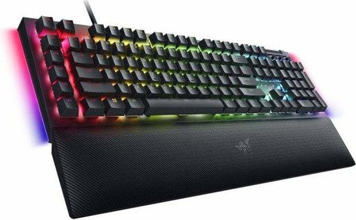 Actual product image Razer BlackWidow V4 Mechanical Gaming Keyboard, Yellow Switch, US Layout, Wired, Black (USA, Cable)