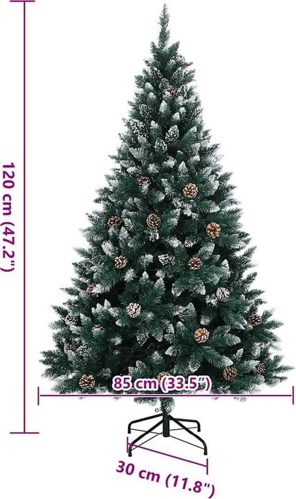 Actual product image vidaXL Künstlicher Weihnachtsbaum (120 cm)