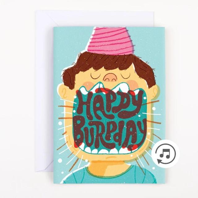 Produktbild Joker Greeting Endlos Musikkarte happy Burp-Day -