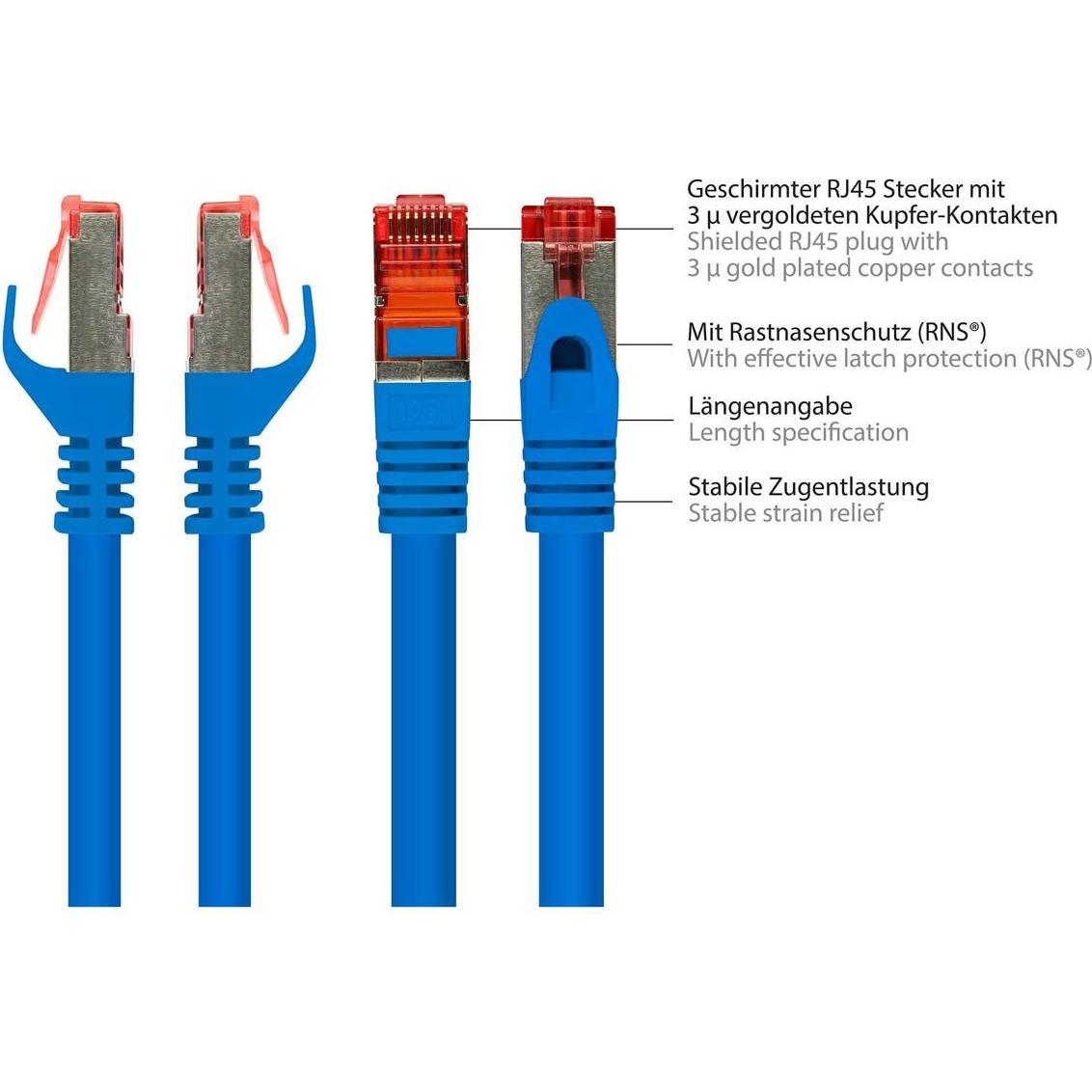 Thumbnail - Good Connections Patch-Kabel (S/FTP, CAT6, 0.50 m), Netzwerkkabel