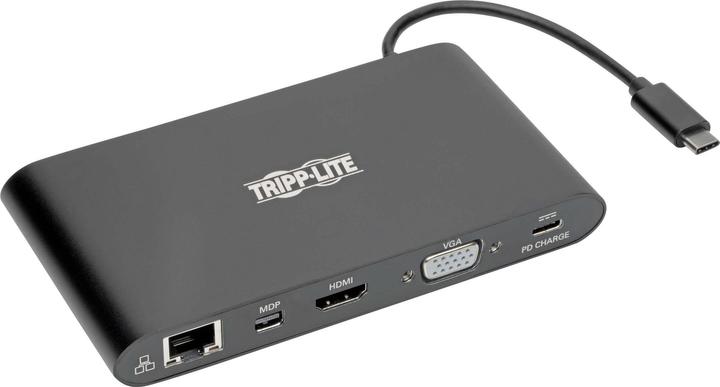 Produktbild Eaton Tripp Lite Series USB-C Laptop Docking Station Type-C HDMI VGA Thunderb 3black (USB-C, 4 Ports)