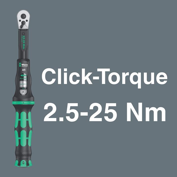 Actual product image Wera Bicycle Set Torque 1 (1/4", 2.50 Nm, 25 Nm)