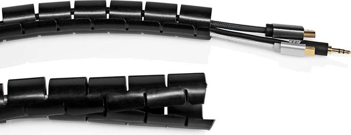 Produktbild Nedis Kabelmanagement Hülse 2.00 m 1 Stück max. Kabeldicke: 32 mm PE Schwarz (Kabeldurchlass, 200 cm)