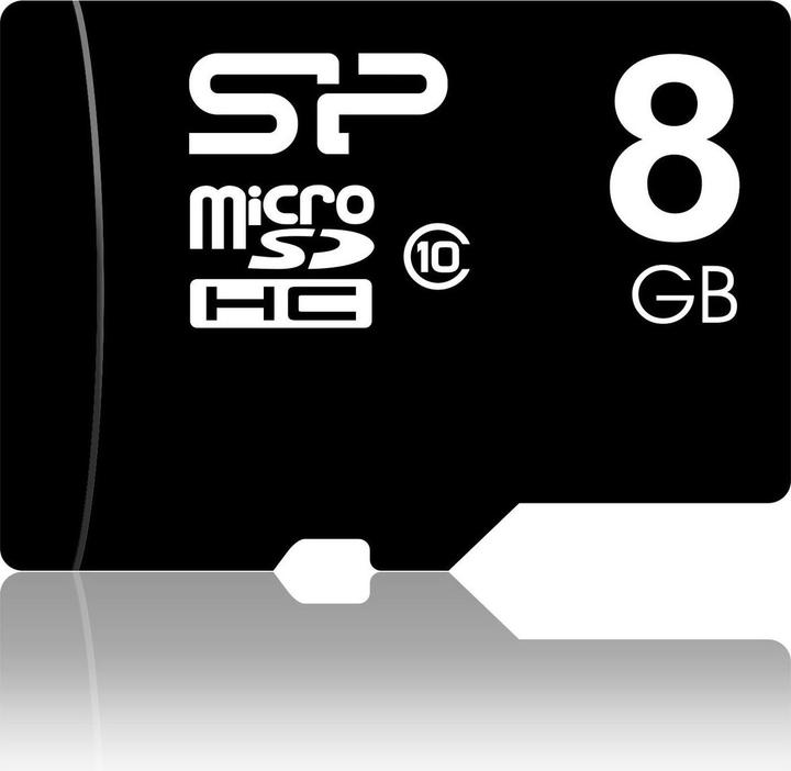 Immagine prodotto Silicon Power Scheda MicroSD SDHC CL.10 con adattatore (8 GB, microSDHC, U1, UHS-I)