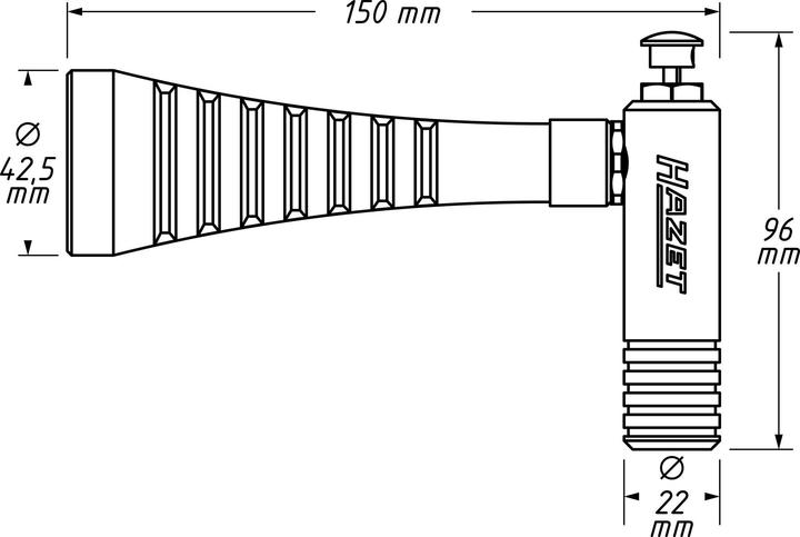 Image du produit HAZET Pistolet de soufflage Turbo 9040T-1