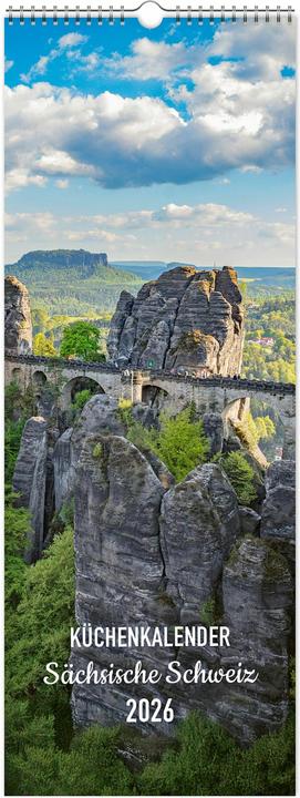 Actual product image Kchenkalender Schsische Schweiz 2026 (15 x 40 cm)