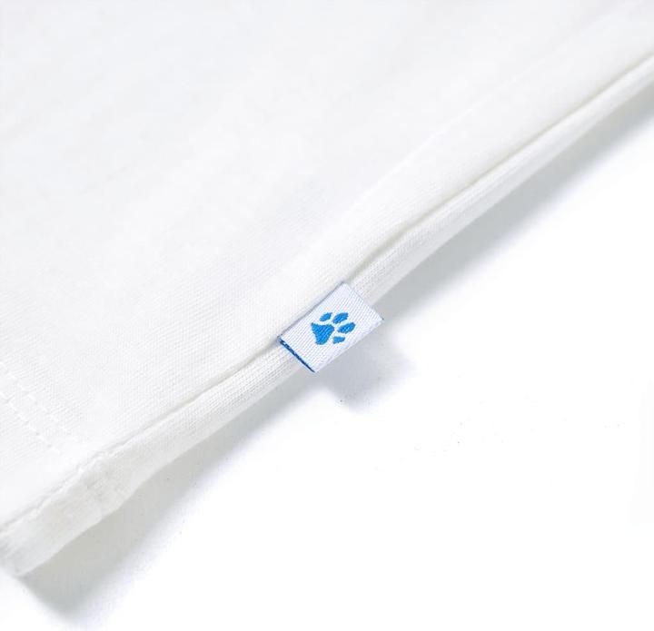 Actual product image vidaXL Children's T-shirt Ecru 128,Material: 100 % cotton,Colour (128)