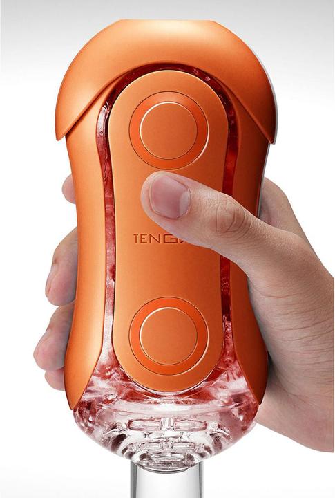 Actual product image Tenga Flip Orb Sunset Orange