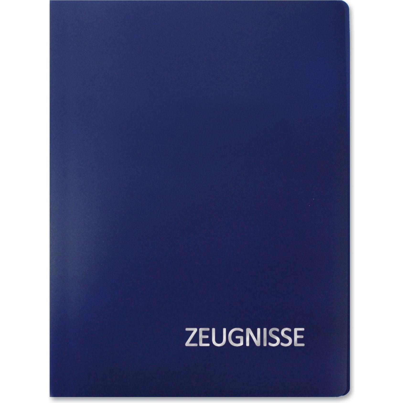Roth, Mappe, Zeugnismappe Basic, aus PP, DIN A4, blau (A4, 1 x)