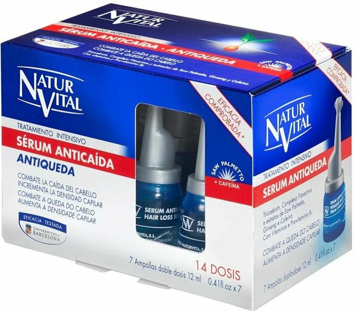 NaturVital SERUM ANTICAÍDA tratamiento intensivo 7 ampollas x 12 ml (84 ml)