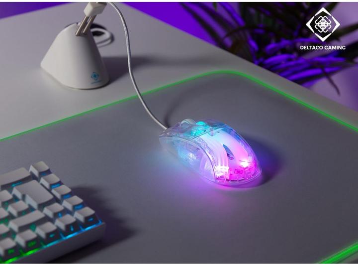 Immagine prodotto Deltaco Gaming Mouse da gioco trasparente (Cablato)