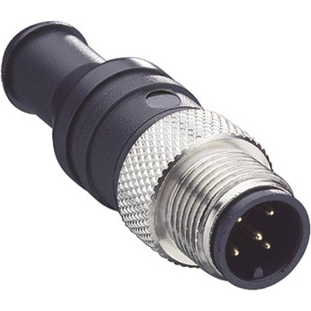 Belden 10984-1 Connettore dati sensore/attuatore M12, diritto Numero di poli: 5, Cavo + Spina elettrica, Nero