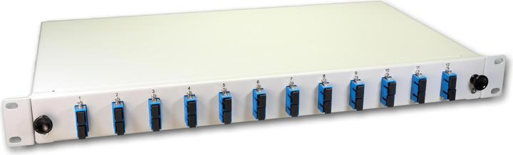 Lightwin Glasvezel splice box, 24 vezels, 12x DSC singlemode, 9/125µm OS2 G657.A1 pigtail splice boxen (1.50 m)