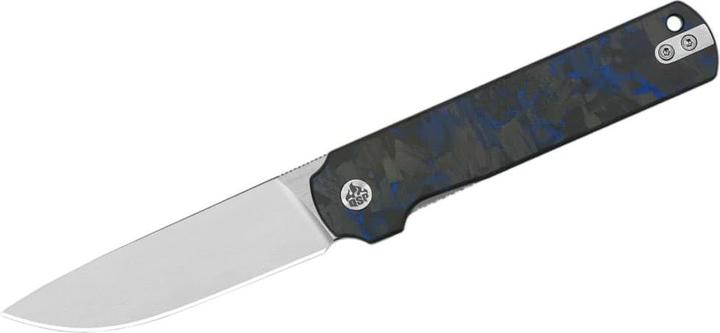 Immagine prodotto QSP Knife Lark Shredded CF Overlay G-10 Blu (8 cm)