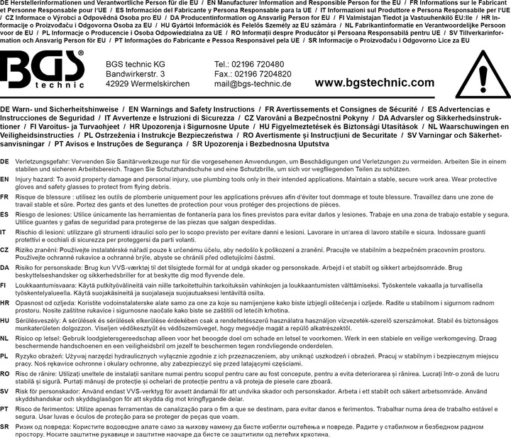 Image du produit BGS Pince multiprise / pour raccords avec mâchoires de protection plastiques 250 mm (250 mm)