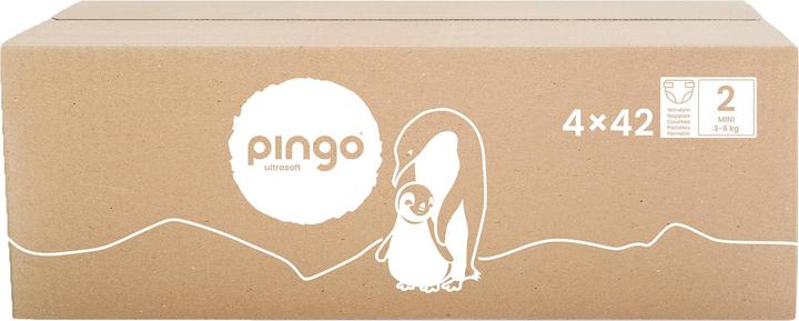 Produktbild Pingo Ökowindeln (Gr. 2, Halbmonatsbox, 168 Stück)