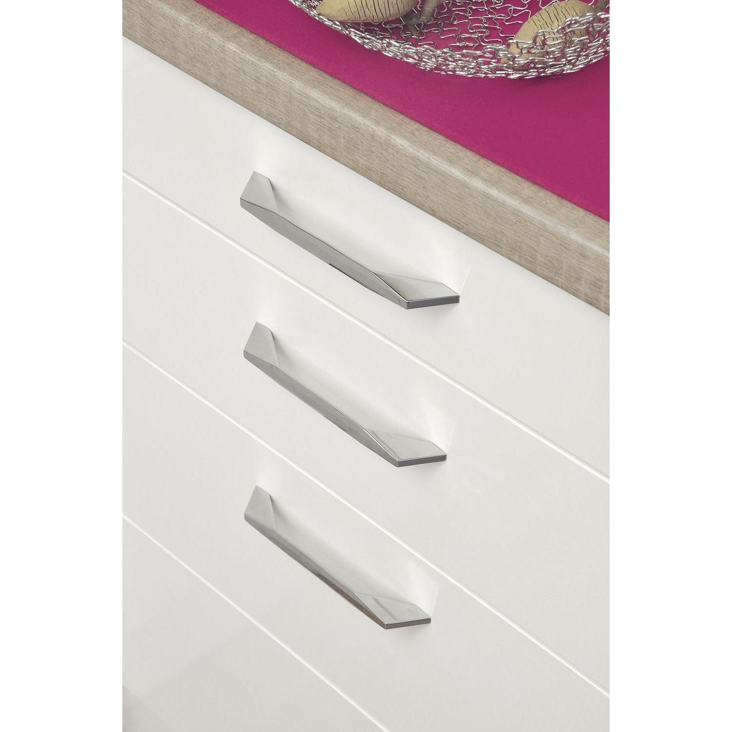 Siro, Möbelgriff, Schubladengriff Opis Breite 183mm Griff Möbelgriff Zinkdruckguss Edelstahleffekt
